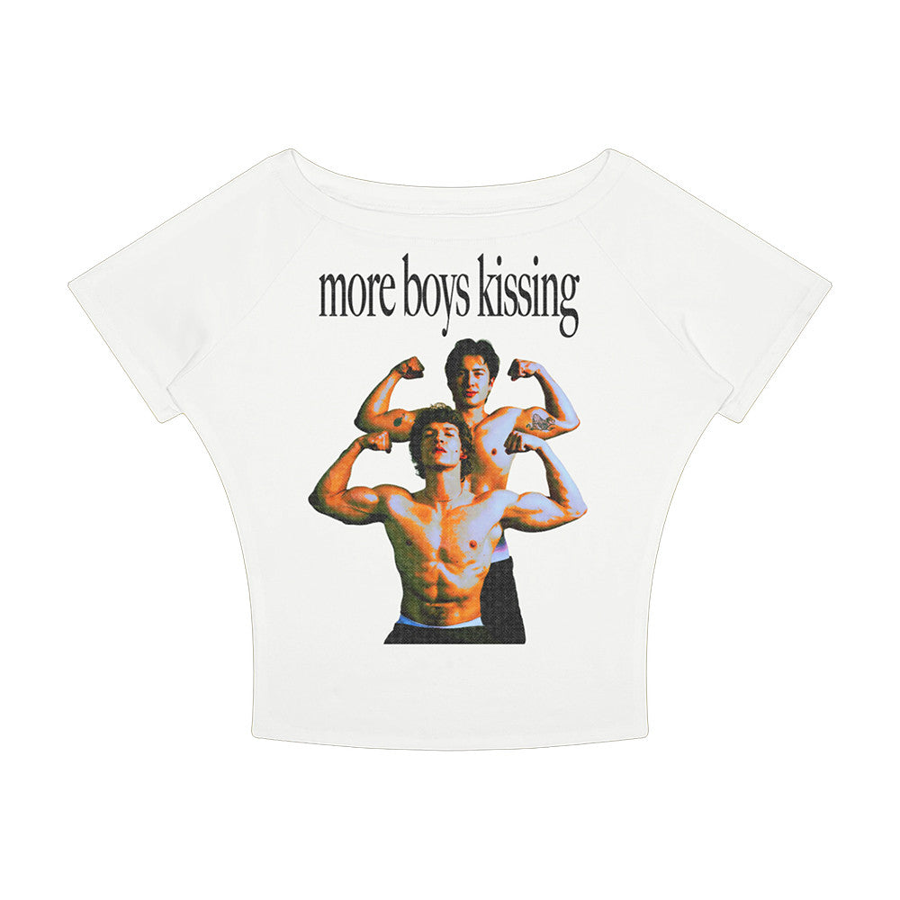 Bug Girl Merch More Boys Kissing White Baby Tee Unique Presents For Sister - Foxy23shop