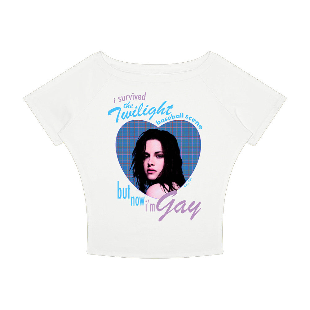 Bug Girl Merch Twilight Baseball Scence White Baby Tee Humorous Gifts For Besties - Foxy23shop