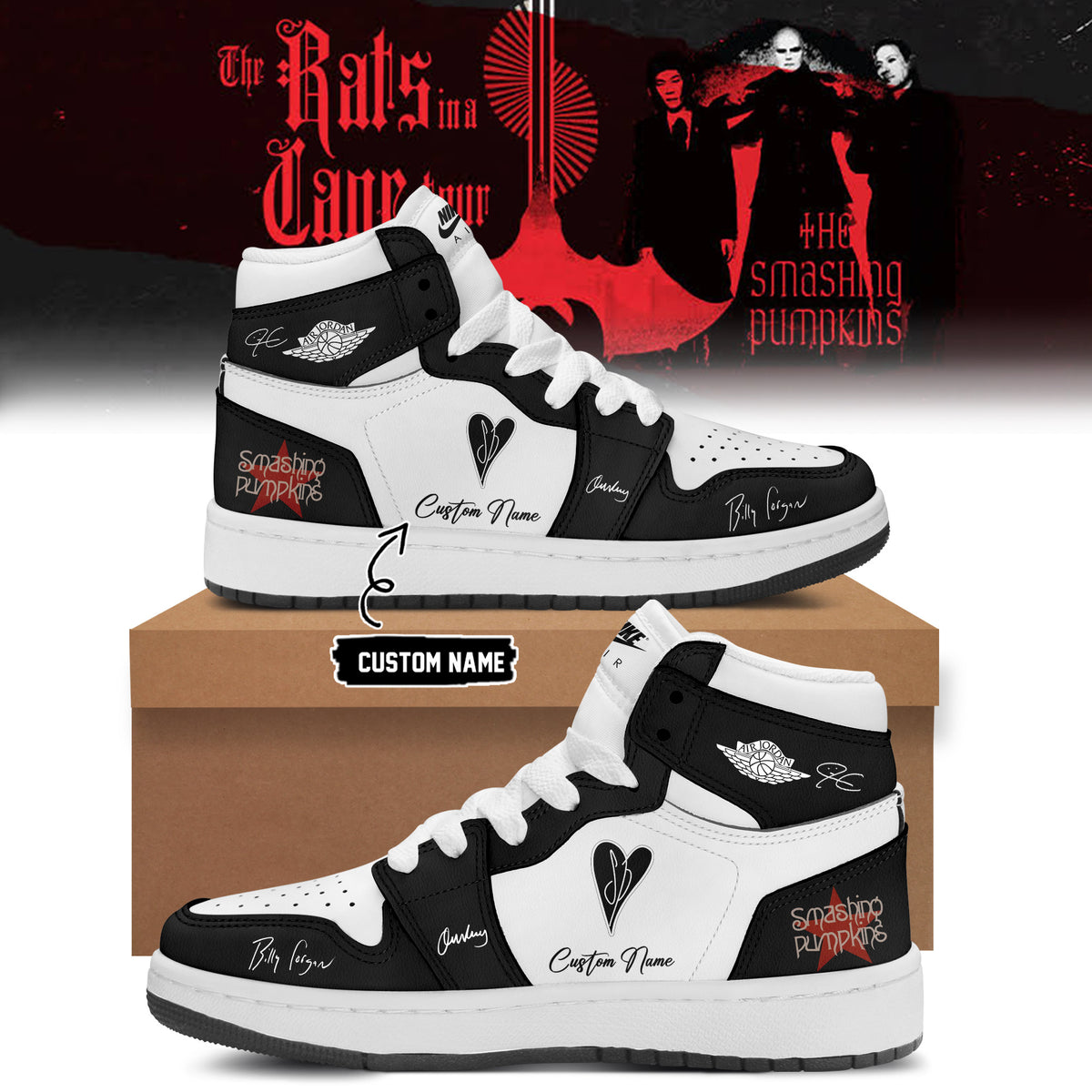 Custom The Smashing Pumpkins The Rats In A Cage Tour 2026 Shoes The Smashing Pumpkins Merch Fan Gift - Foxy23shop