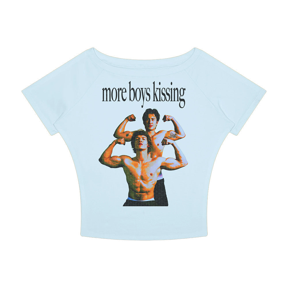 Bug Girl Merch More Boys Kissing Baby Tee Cool Presents For Boy Lover Lovers - Foxy23shop