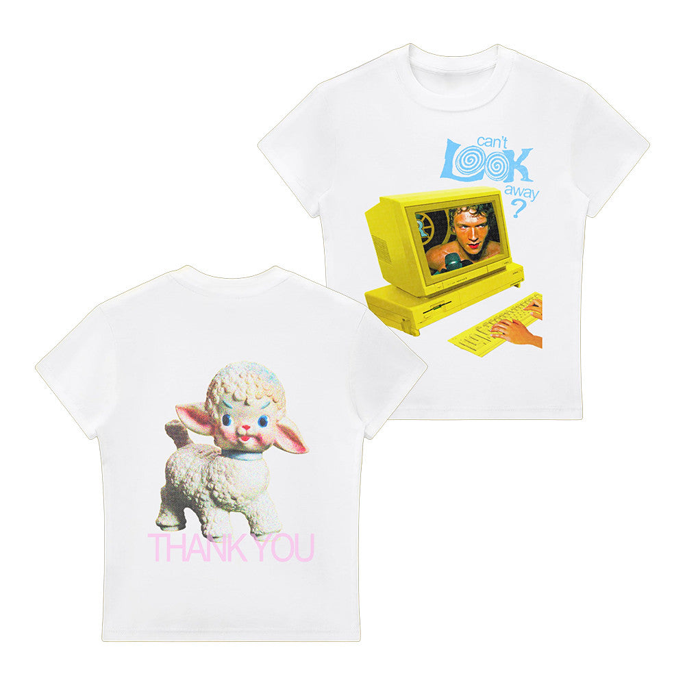 Bug Girl Merch Can't Look Away Baby Tee Presents For Brother - Foxy23shop