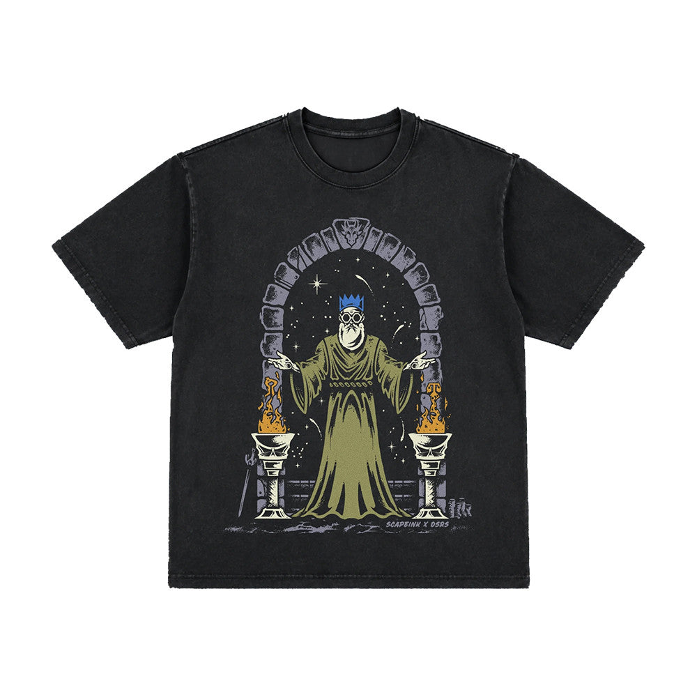 OSRS Merch Scape Ink Wise Old Man Black Shirt Presents For Gamers - Foxy23shop
