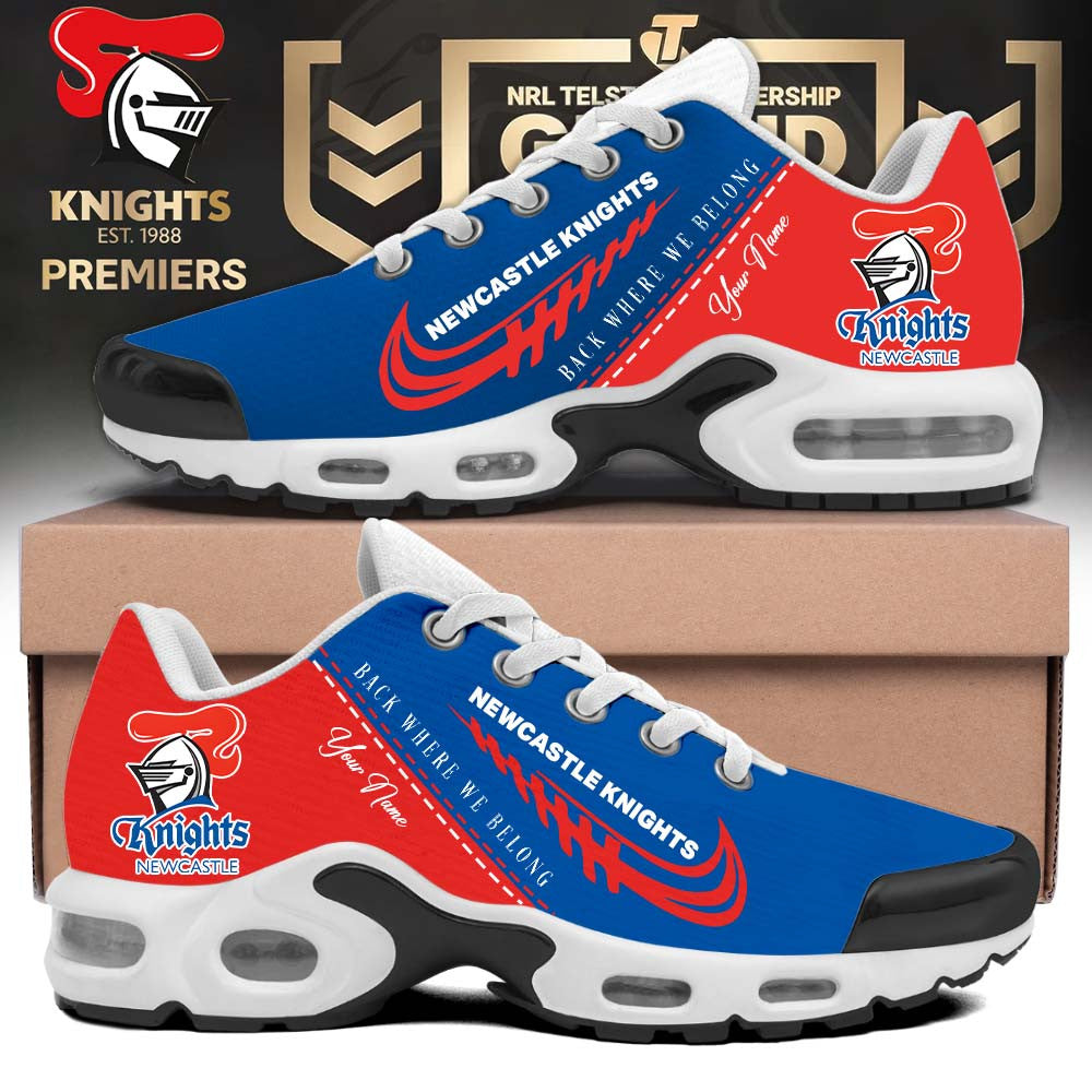 Personalized Newcastle Knights 2026 NRL Grand Final Premiers Sneakers Newcastle Knights Merch - Foxy23shop