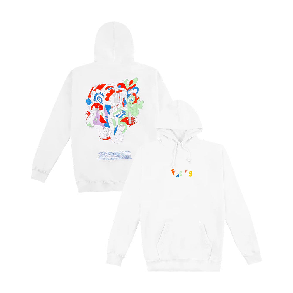 Mac Miller Store Merch White Faces Hoodie Present For Mac Miller Lovers - Foxy23shop