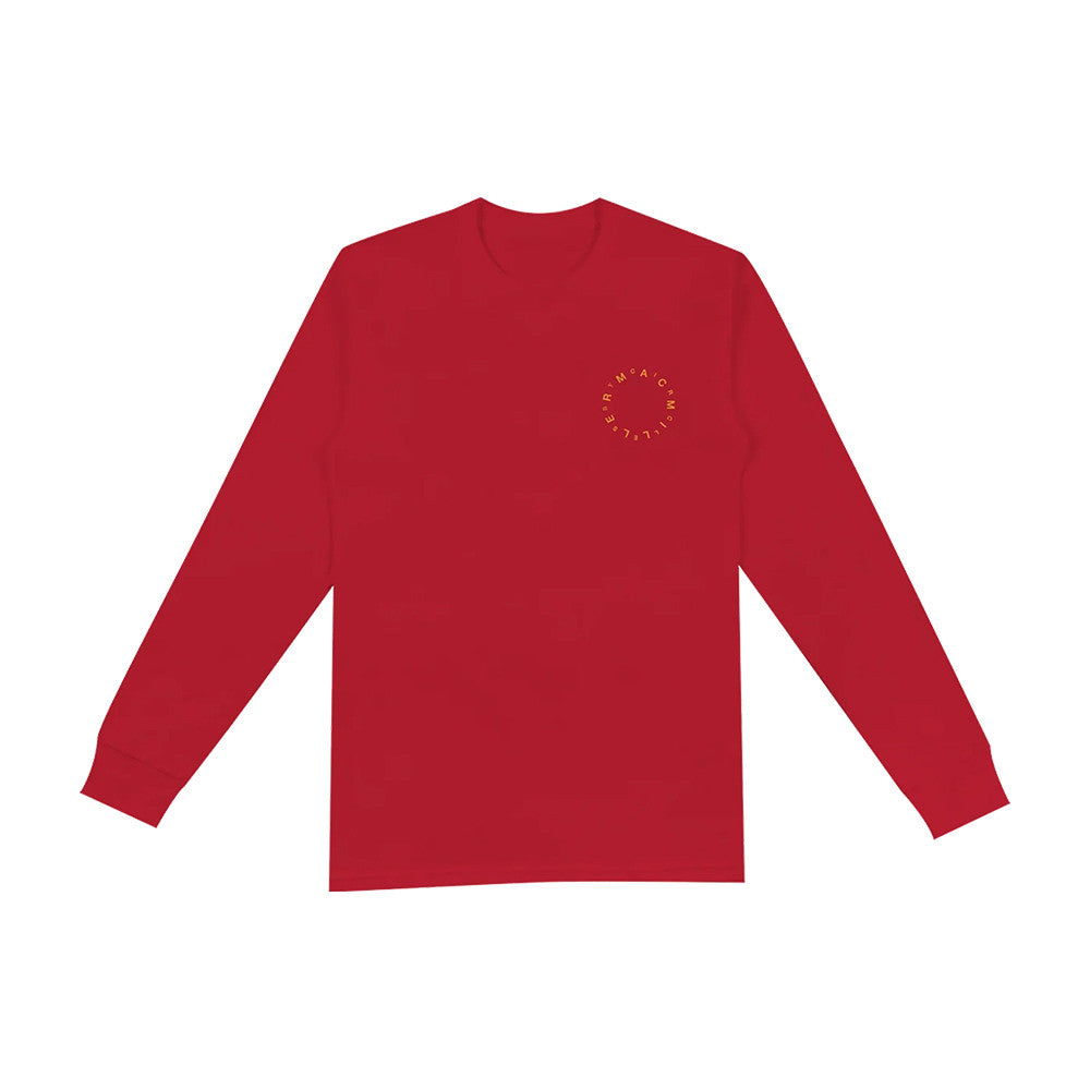 Mac Miller Store Merch Circles Red Long Sleeve Shirt Presents For Mac Miller Fans - Foxy23shop