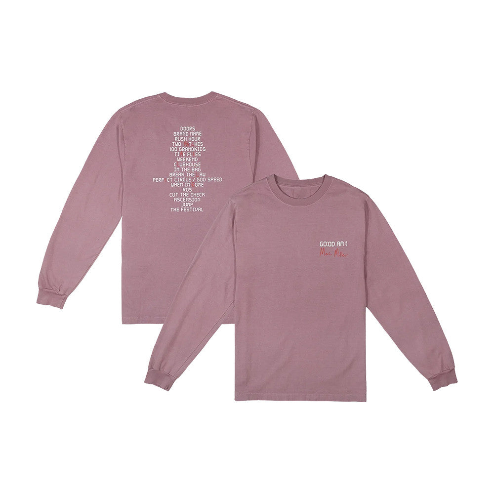 Mac Miller Store Merch Tracklist Long Sleeve Shirt Unique Presents For Mac Miller Lovers - Foxy23shop