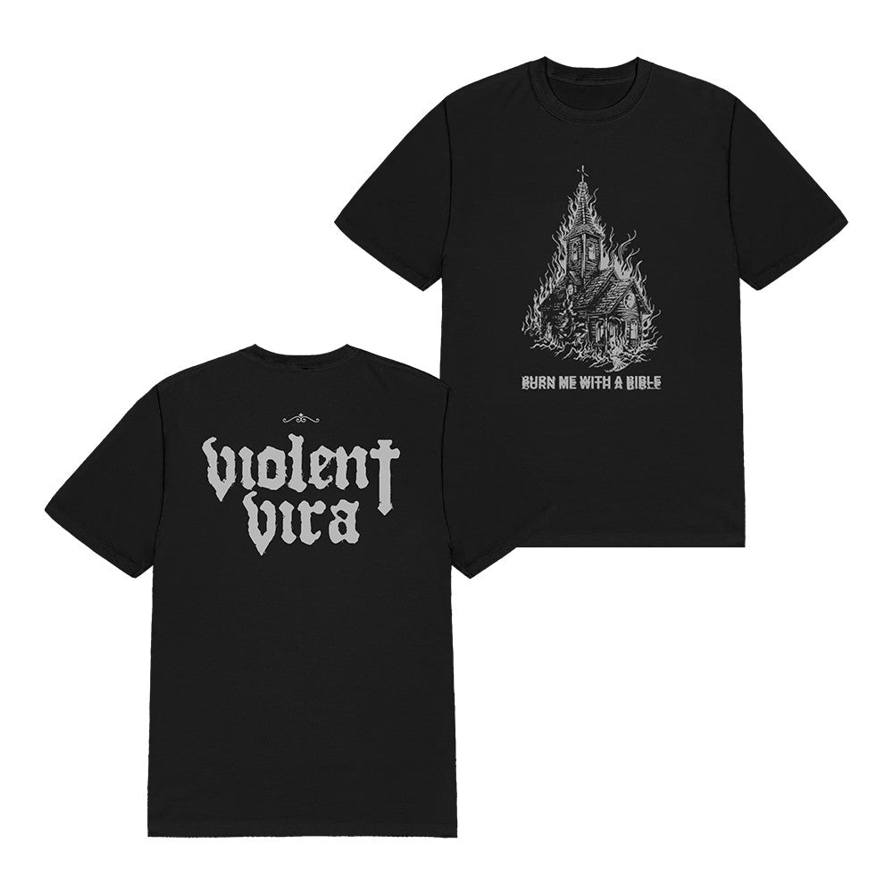 Violent Vira Store Merch Burn Me Black T-Shirt Presents For Violent Vira Fans - Foxy23shop