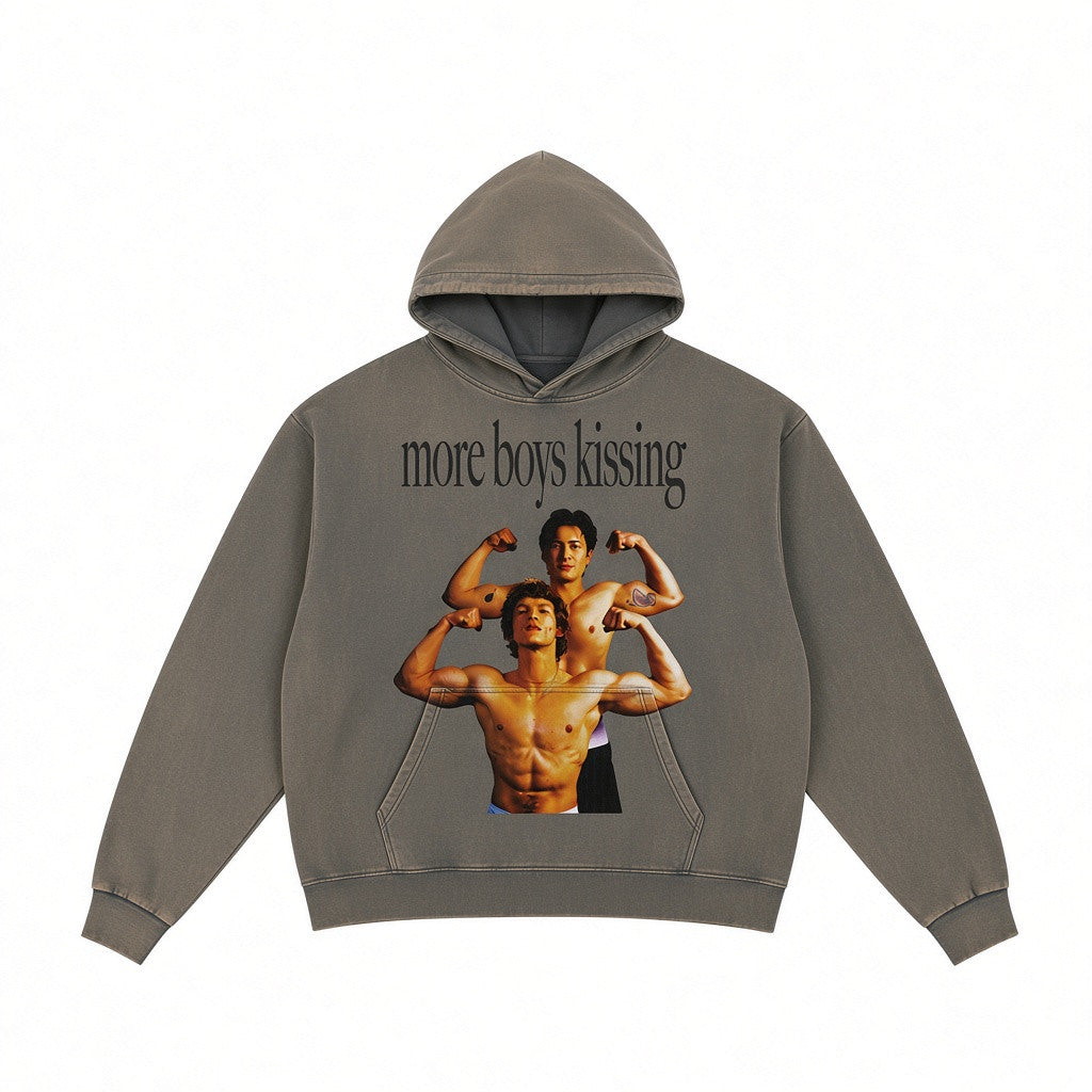 Bug Girl Merch Boys Kiss Distressed Hoodie Best Presents For Heated Rivalry Lovers - Foxy23shop