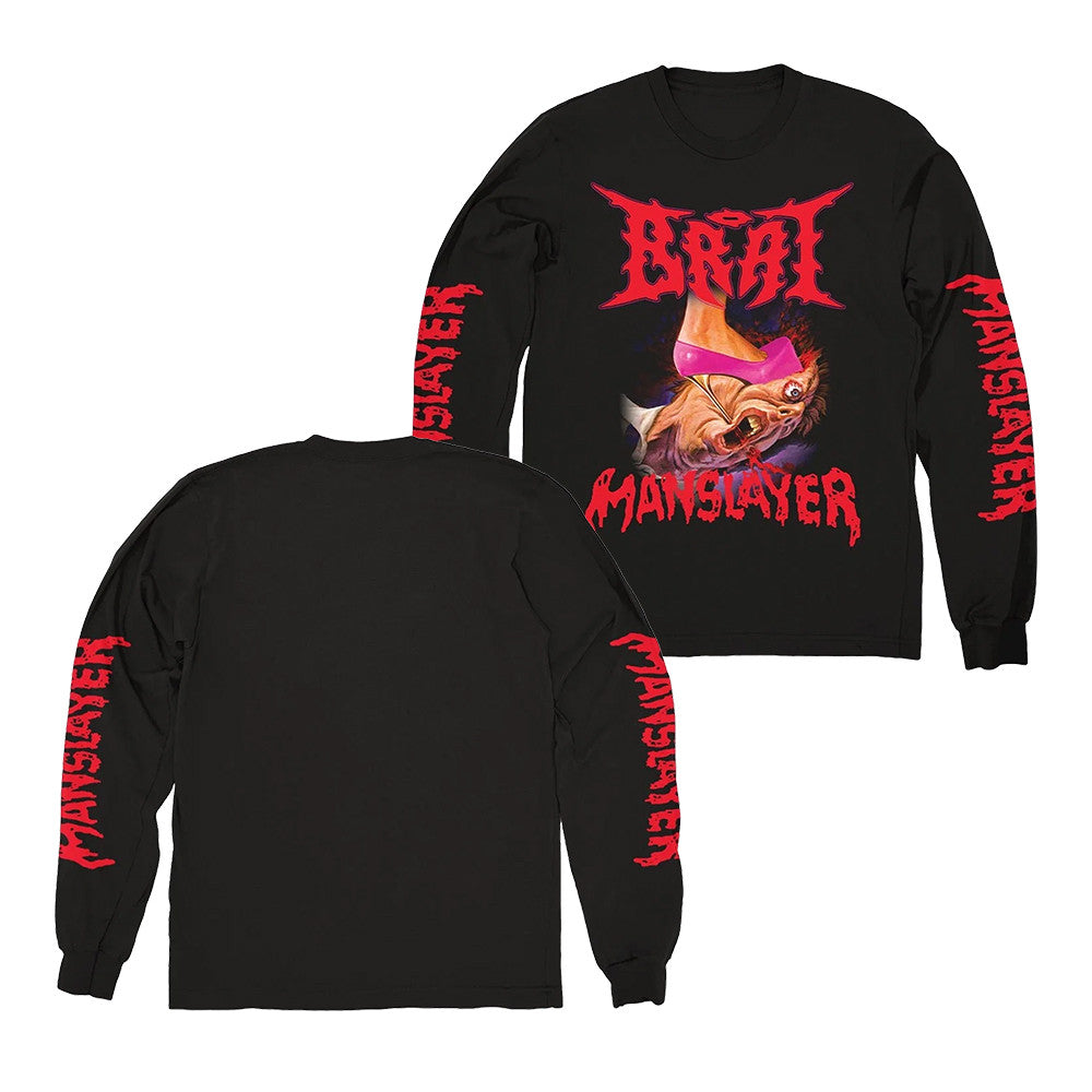 Evil Greed Store Merch Brat Manslayer Long Sleeve Shirt Presents For Music Buffs - Foxy23shop