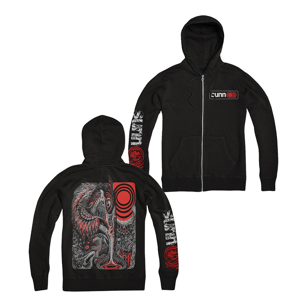 Evil Greed Store Merch Sun O Saprophial Zip Hoodie Unique Presents For Music Lovers - Foxy23shop