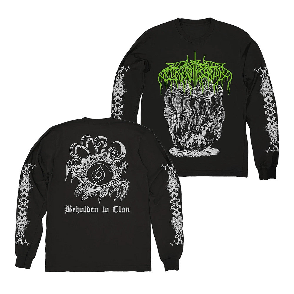 Evil Greed Store Merch Wolves In The Throne Room Fire Wolf Long Sleeve Shirt Presents For Fans - Foxy23shop
