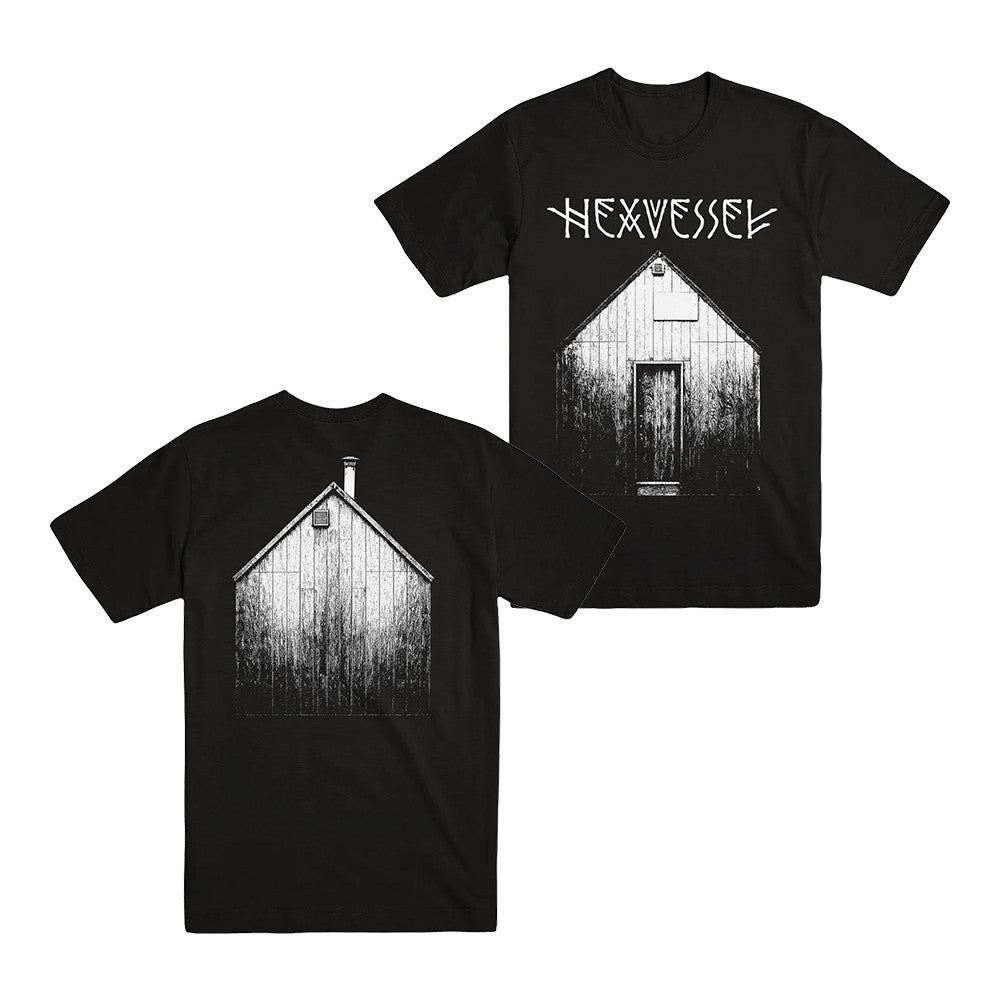 Evil Greed Store Merch Hexvessel Cabin In Montana T-Shirt Presents For Music Lovers - Foxy23shop
