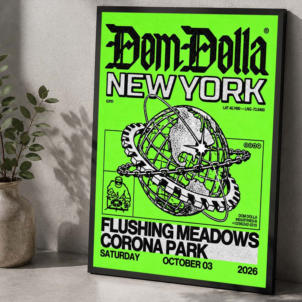 Dom Dolla Queens NY Event Poster Dom Dolla Concert Poster Gifts For Music Lovers - Foxy23shop