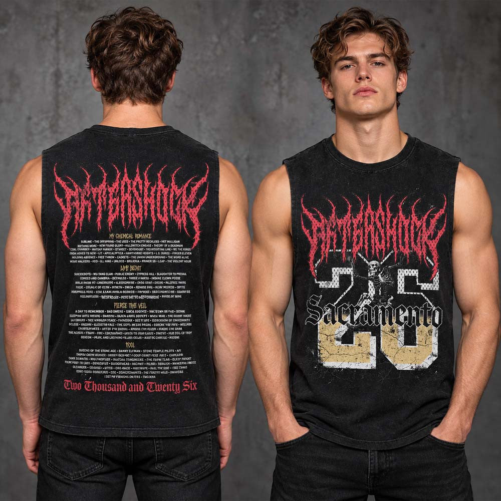 Aftershock Festival 2026 Merch Sacramento CA Tank Top Presents For Music Lovers - Foxy23shop