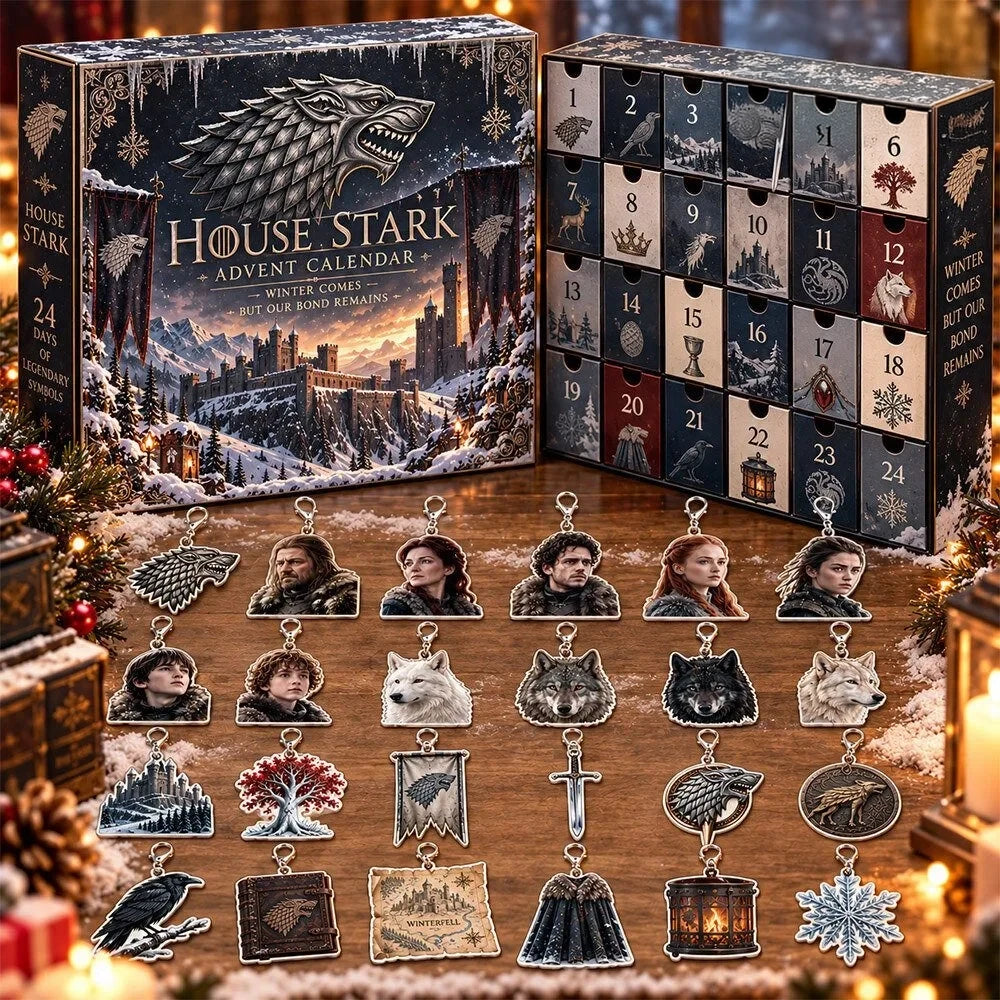 House Stark Winter Comes 24 Christmas Advent Calendar 2026 Xmas Countdown Gift For Fans - Foxy23shop