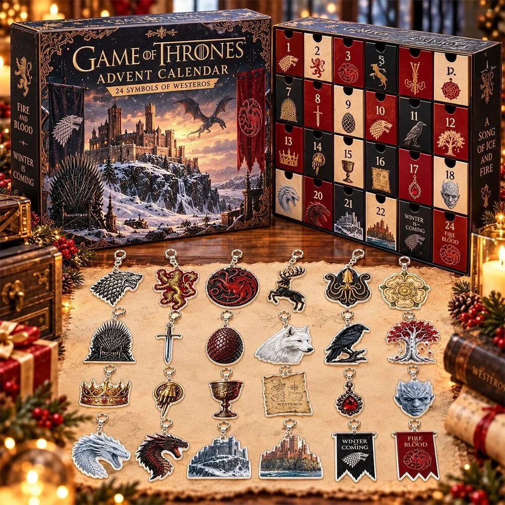 Game Of Thrones 24 Westeros Symbols Advent Calendar Xmas Countdown Gifts For Game Of Thrones Lover - Foxy23shop