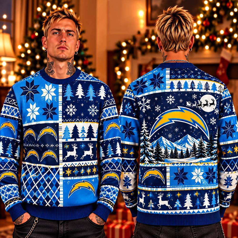 NFL Los Angeles Chargers 2026 Ugly Christmas Sweater Xmas Gifts For Chargers Lover - Foxy23shop