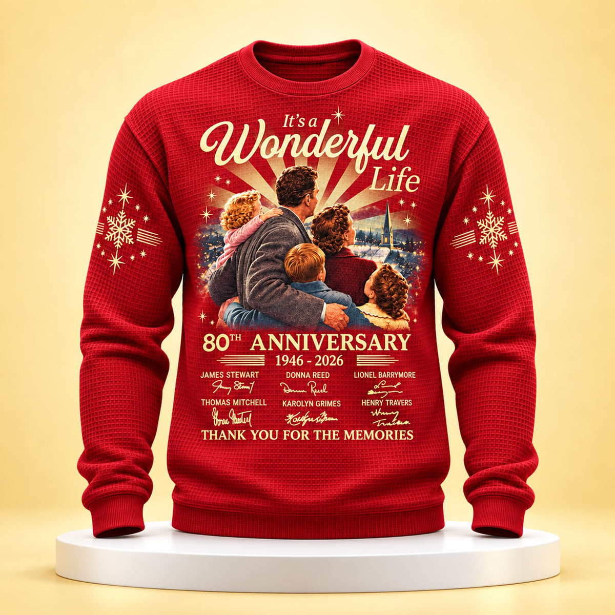 It's A Wonderful Life 80th Anniversary Christmas Sweatshirt Xmas Gifts For Brother - Foxy23shop