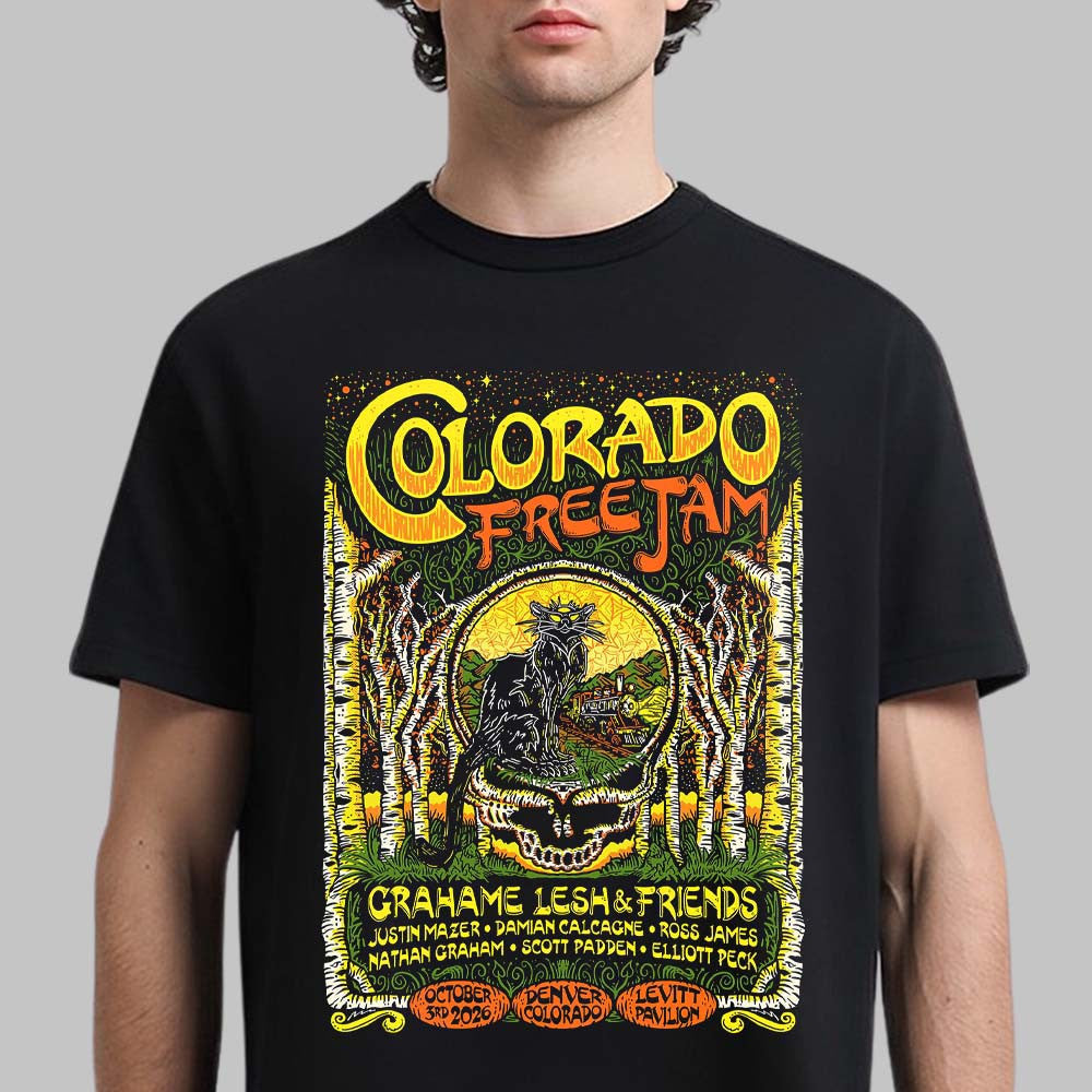 Colorado Free Jam With Grahame Lesh And Friends 2026 T-Shirt Gifts For Grahame Lesh Lovers - Foxy23shop