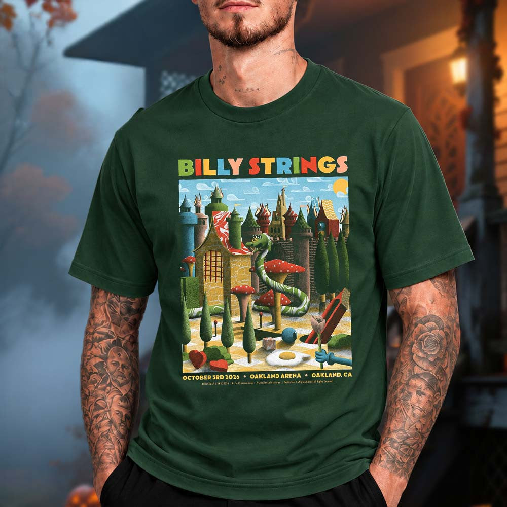 Billy Strings Oakland CA Event Poster T-Shirt Billy Strings Clothes Gifts For Brother - Foxy23shop