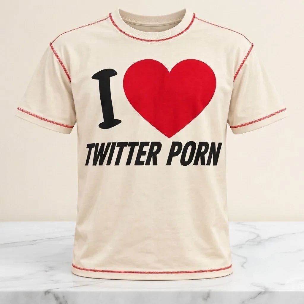 I Love Twitter Porn T-Shirt Funny Graphic Tee Presents For BFF - Foxy23shop