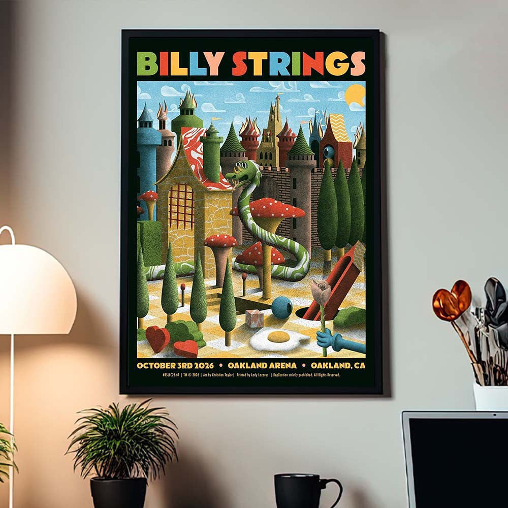 Billy Strings Oakland CA 2026 Event Poster Billy Strings Poster Presents For Music Buffs - Foxy23shop