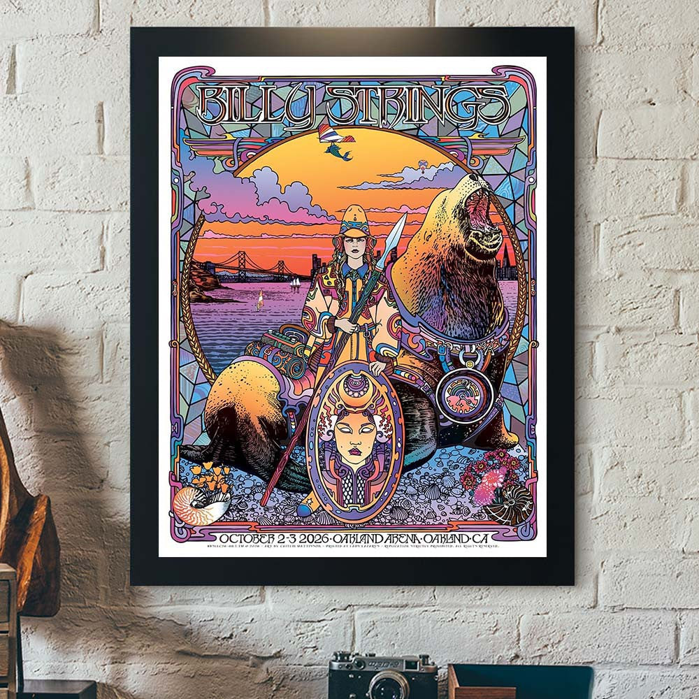 Billy Strings Oakland CA Dual Night Poster Billy Strings Poster Best Wall Decor Gift Idea - Foxy23shop