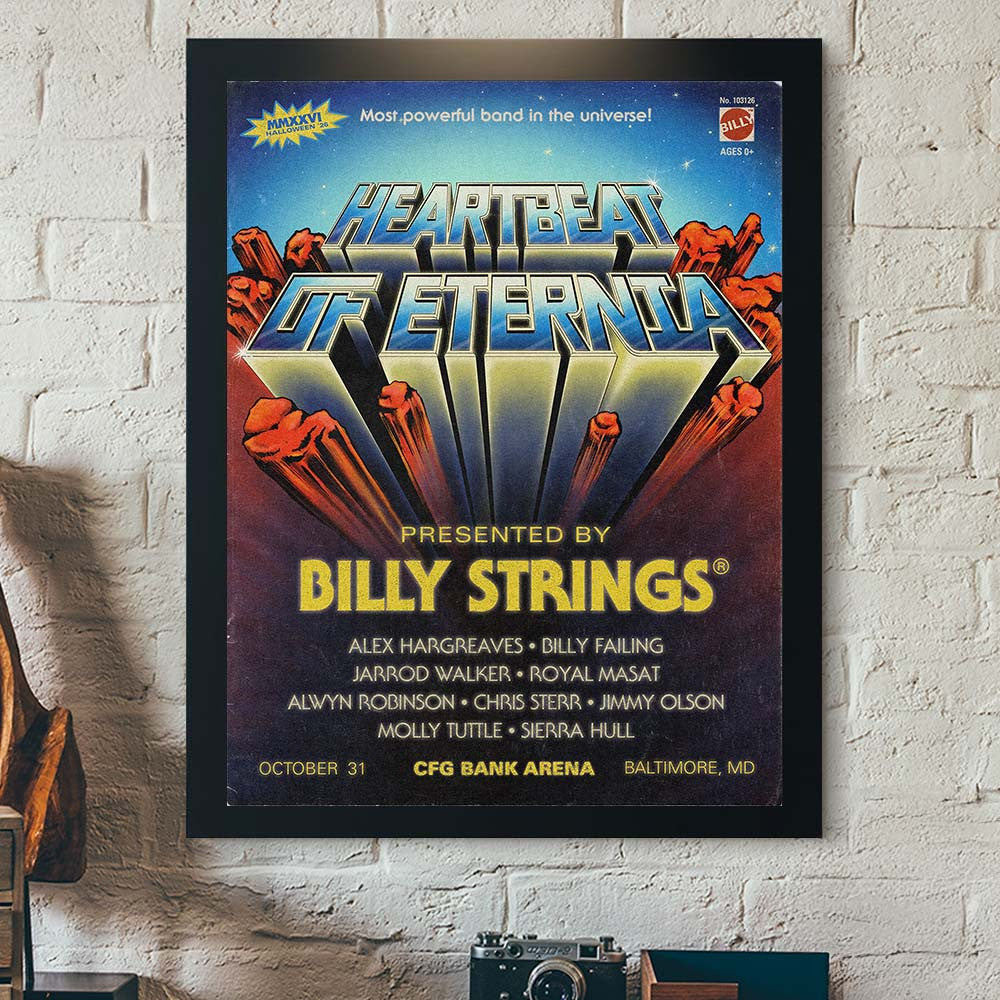 Heartbeat Of Eternia Halloween 2026 Featuring Billy Strings And Friends Poster Billy Strings Concert Poster Gift Idea - Foxy23shop