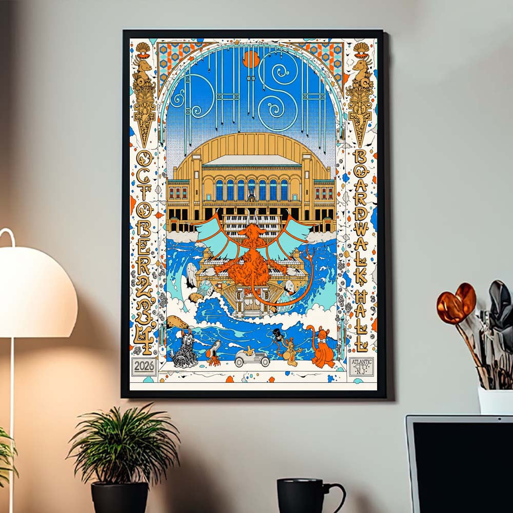Phish Atlantic NJ 2026 Event Poster Phish Poster Presents For Music Lover - Foxy23shop