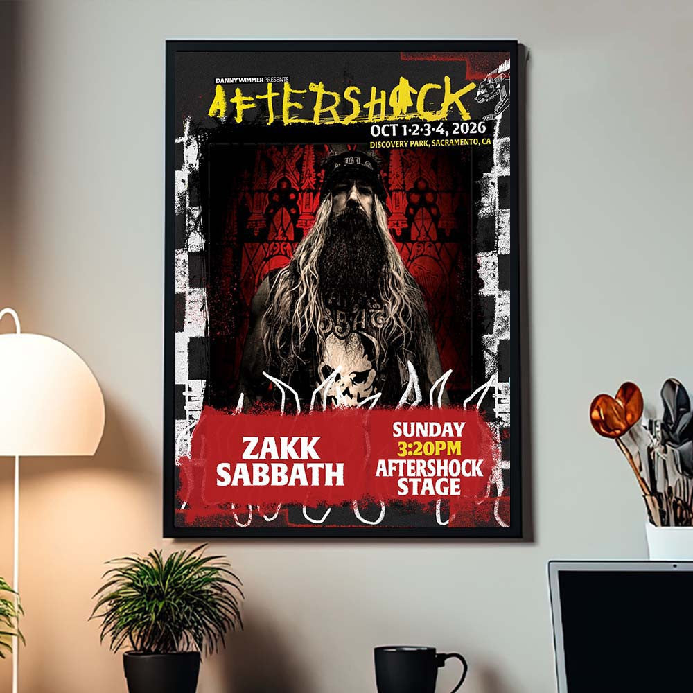 Zakk Sabbath Sacramento CA 2026 Event Poster Zakk Sabbath Poster Presents For Fans - Foxy23shop