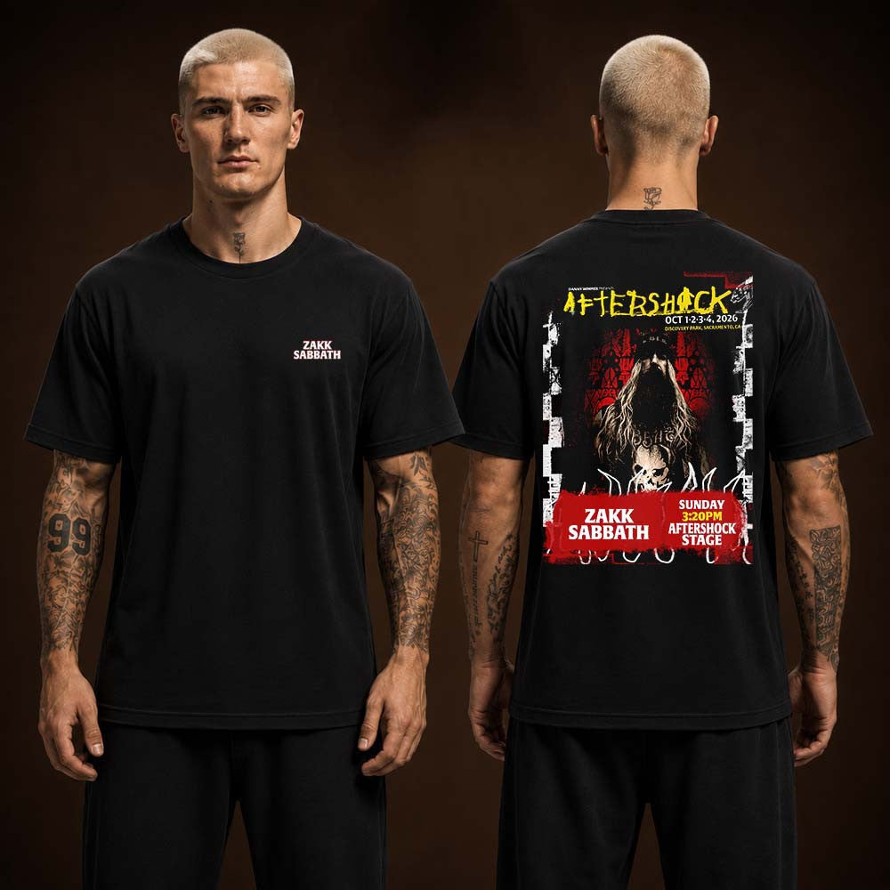 Zakk Sabbath Sacramento CA 2026 Event Poster T-Shirt Zakk Sabbath Clothes Fan Gift - Foxy23shop