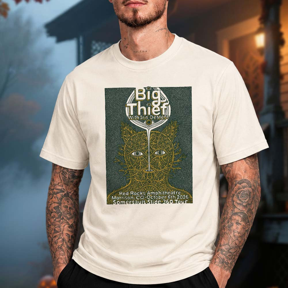 Big Thief With Iris Dement Red Rocks Event Poster T-Shirt Gifts For Big Thief Lovers - Foxy23shop