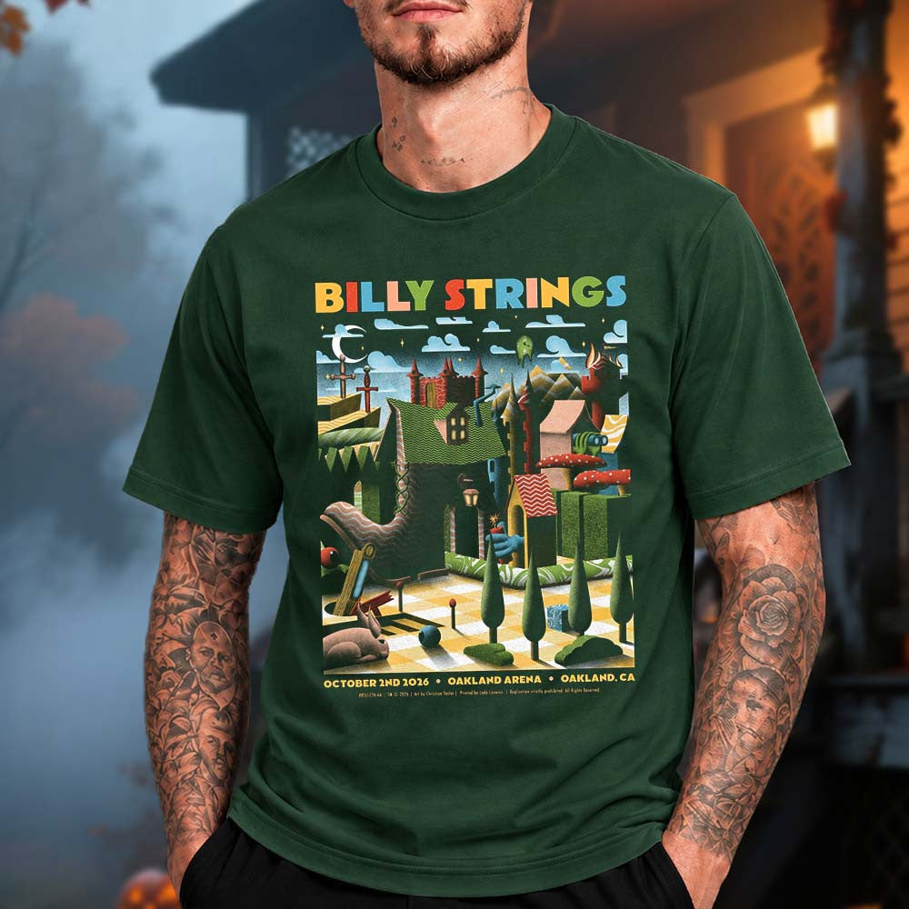 Billy Strings Oakland CA Event Poster Shirt Billy Strings Clothes Music Lover Presents - Foxy23shop