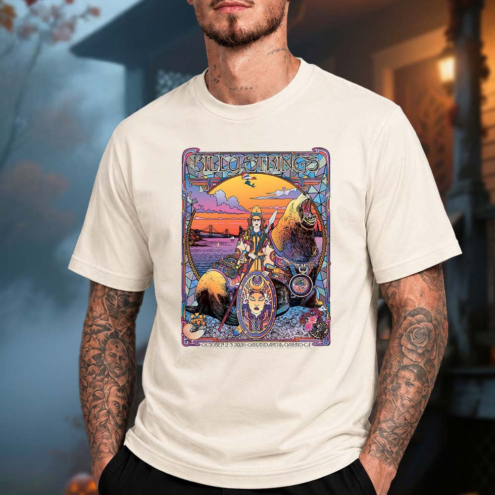 Billy Strings Oakland CA Event Poster T-Shirt Presents For Billy Strings Fans - Foxy23shop