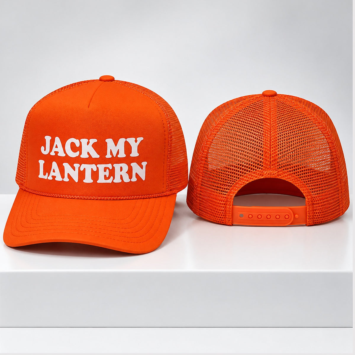 Jack My Lantern 2026 Trucker Hat Halloween Trucker Cap Presents For Boyfriend - Foxy23shop