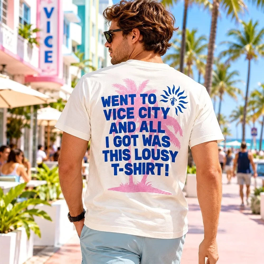 Miami Heat Merch Vice City Lousy Souvenir Fan Made Graphic T-Shirt Gifts For Basketball Lovers - Foxy23shop