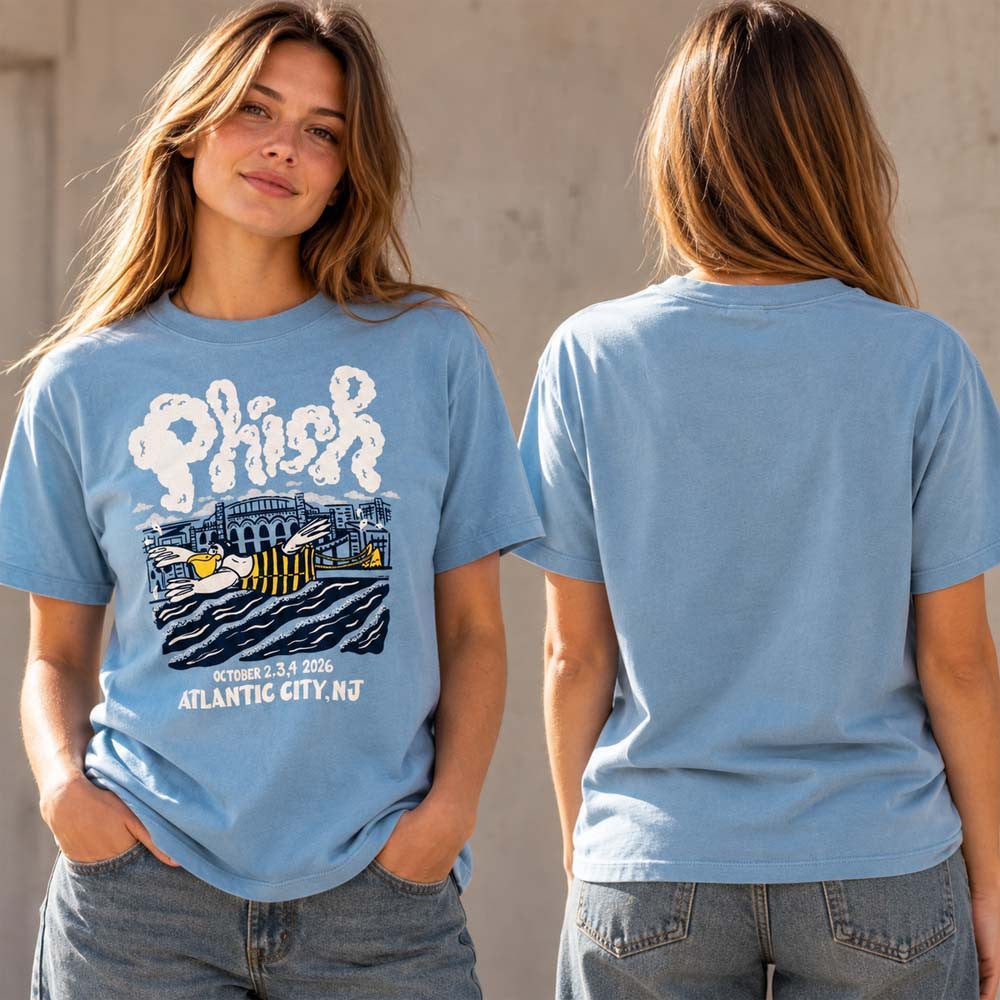 Phish Atlantic City NJ 2026 Tour T-Shirt Phish Merch Presents For Rock Lovers - Foxy23shop