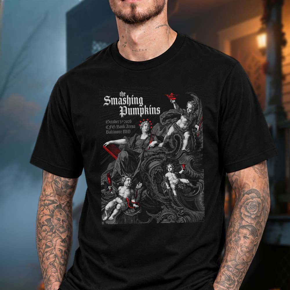 The Smashing Pumpkins Baltimore MD Event Poster T-Shirt The Smashing Pumpkins Apparel - Foxy23shop