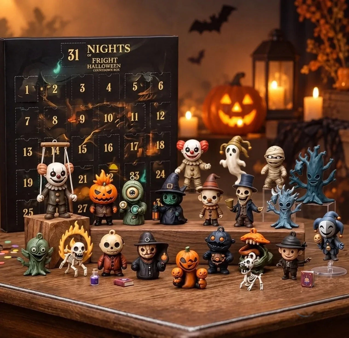 Nights Of Fright 2026 Halloween Countdown Advent Calendar Halloween Countdown Gifts Idea - Foxy23shop
