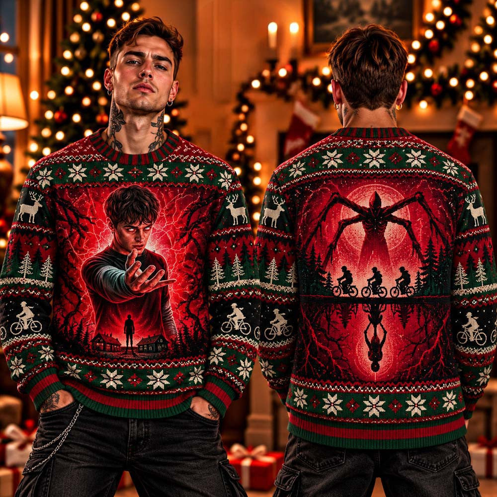 Stranger Things 5 Will Byers 2026 Ugly Christmas Sweater Stranger Things Apparel Halloween Gifts - Foxy23shop