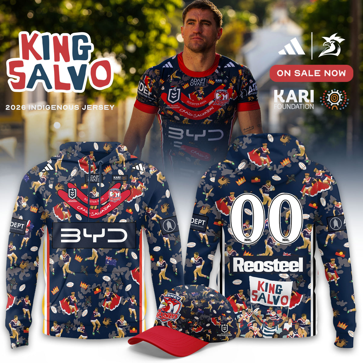 Sydney Roosters Merch 2026 Indigenous Round First Nations Hoodie Presents For Rugby Lover - Foxy23shop