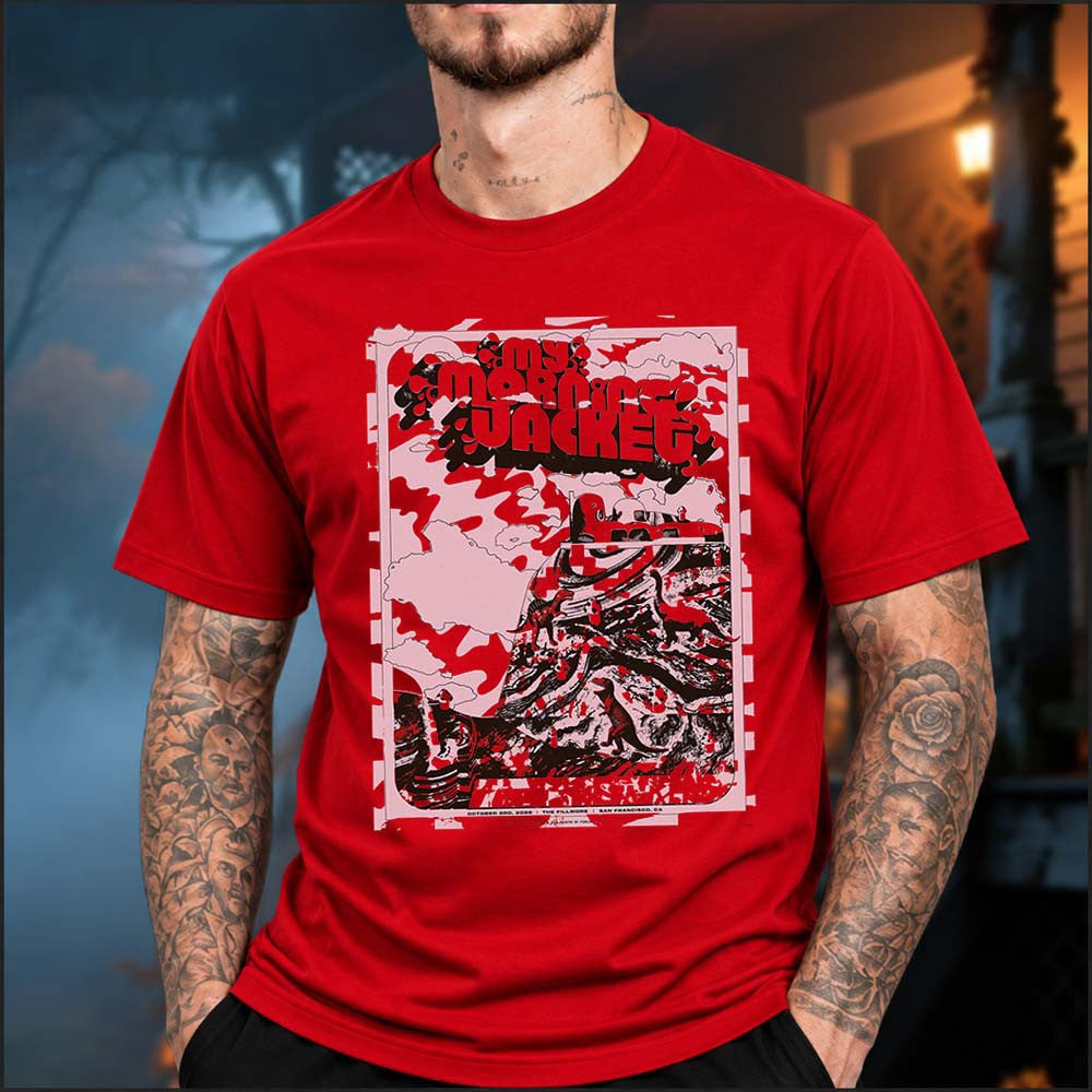 My Morning Jacket San Francisco CA Event Poster T-Shirt My Morning Jacket Merch Rock Fan Gifts - Foxy23shop