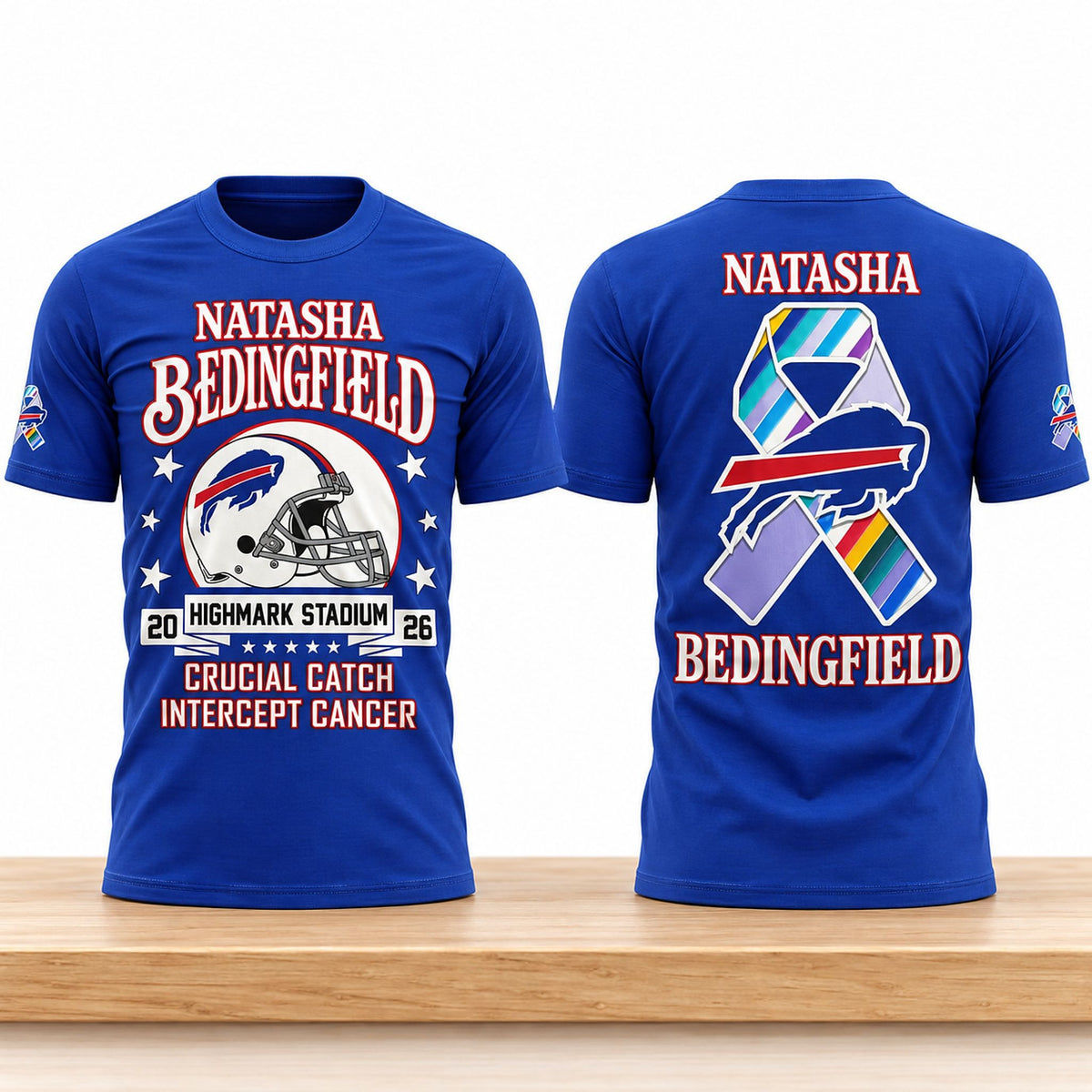 Buffalo Bills X Natasha Bedingfield Crucial Catch Intercept Cancer 2026 Shirt Gifts For Bills Mafia - Foxy23shop