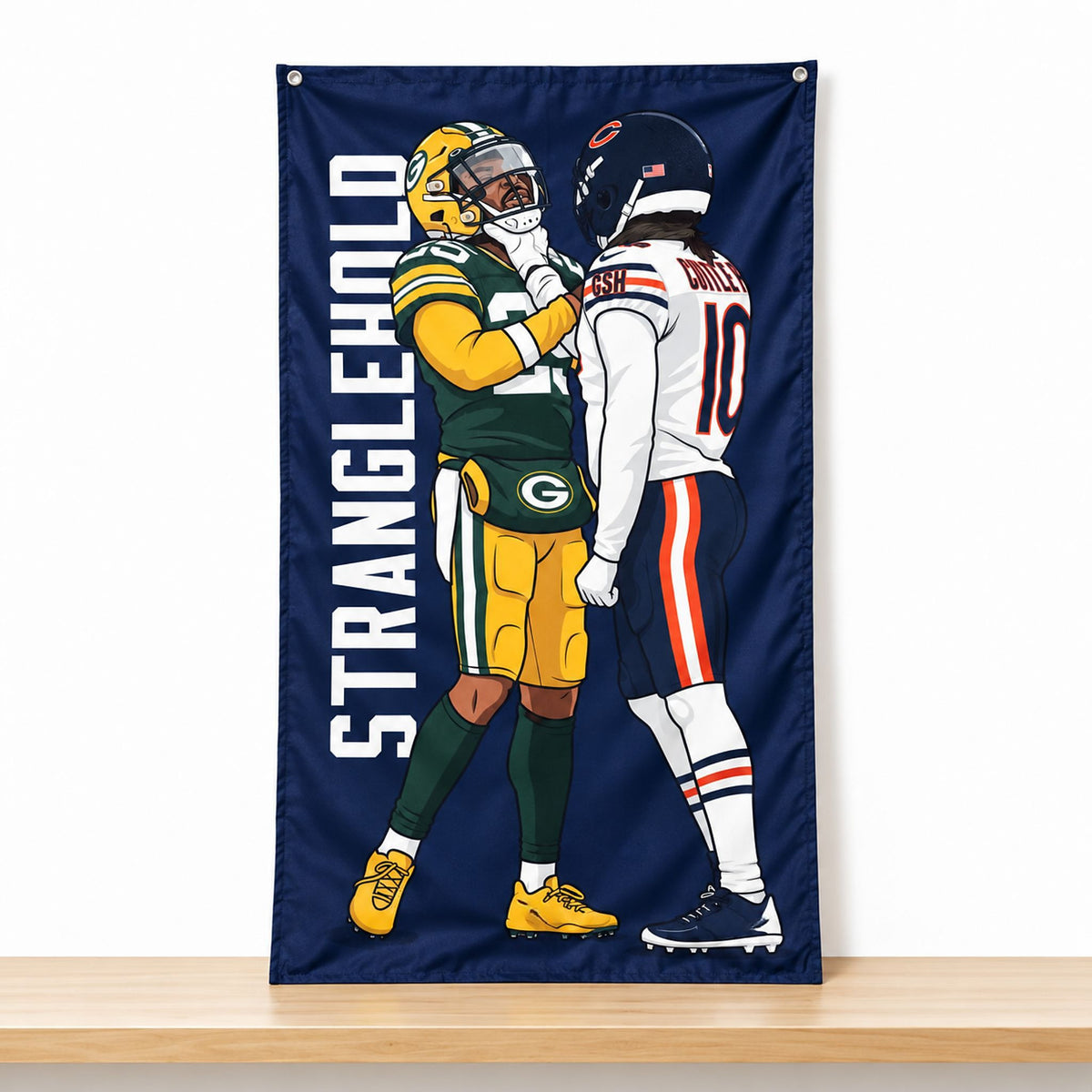 Chicago Bears Stranglehold Rally 2026 Flag Best Home Decor Funny Gifts For Bears Fan - Foxy23shop