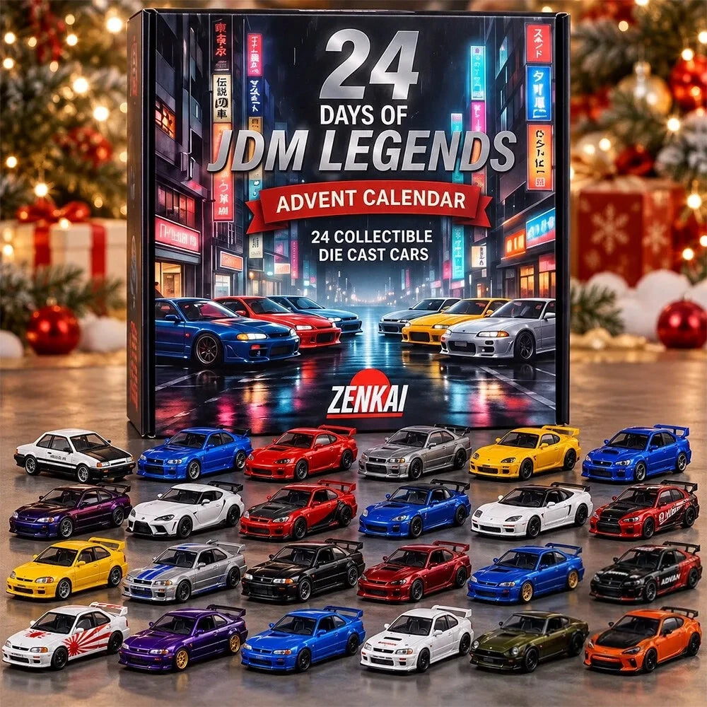 24 Days Of JDM Legends Advent Calendar 2026 Christmas Countdown Xmas Gifts For Car Lovers - Foxy23shop