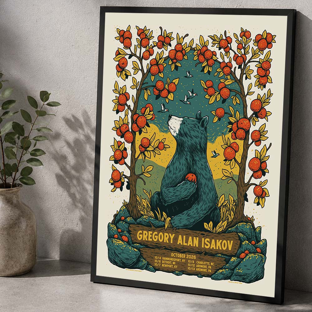 Gregory Alan Isakov Poster October 2026 Shows North America Tour Dates Poster Gregory Alan Isakov Poster Fan Gifts - Foxy23shop