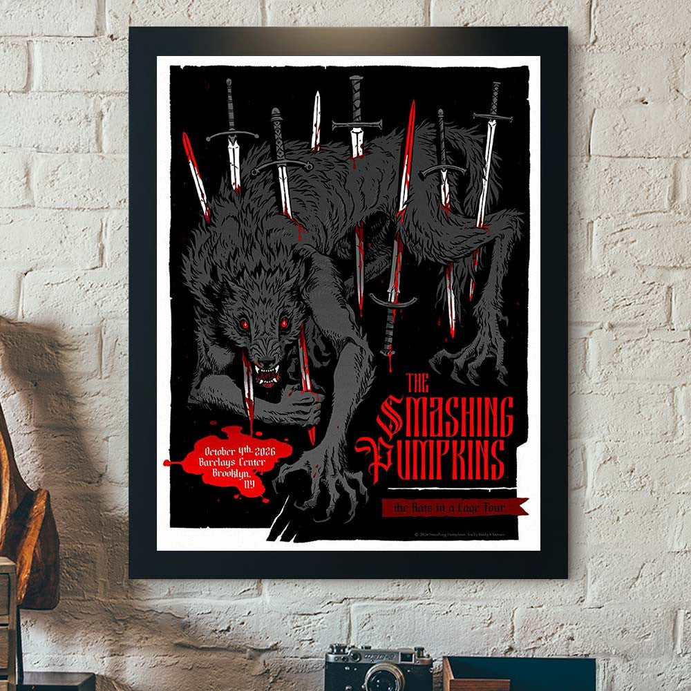 The Smashing Pumpkins Brooklyn NY 2026 Concert Poster The Rats In A Cage Tour The Smashing Pumpkins Poster - Foxy23shop