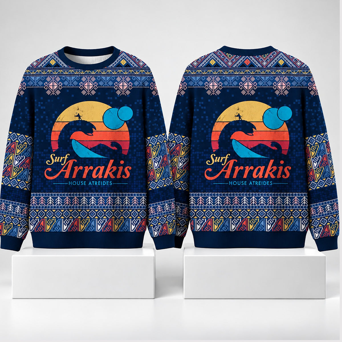Surf Arrakis House Atreides Christmas 2026 Ugly Sweater Xmas Clothing Gifts For BFF - Foxy23shop