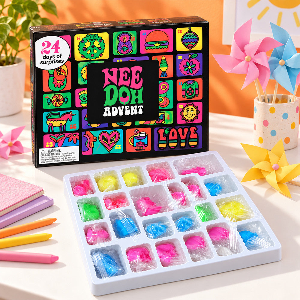 Squishy Needoh Advent Calendar 2026 24 Days Of Needoh Blindbox Gift Idea For Friends - Foxy23shop