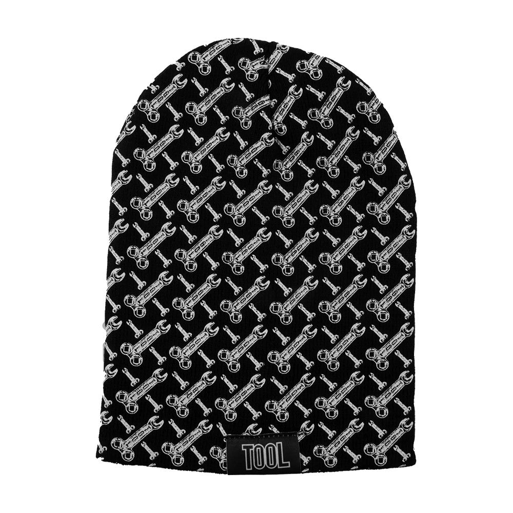 Tool Wrench Pattern Slouch Beanie Tool Merch Presents Idea For Rock Lovers - Foxy23shop
